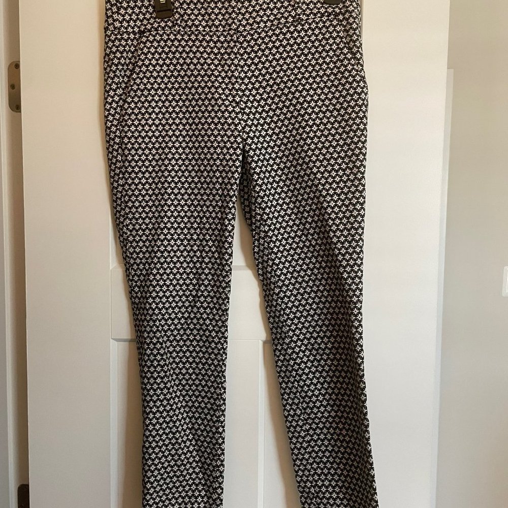 LOFT Marisa Skinny Pants with Geometric Print - Picture 2 of 7